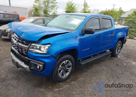 2022 Chevrolet Colorado 4Wd Short Box Z71 z USA, uszkodzony, nr VIN 1GCGTDEN7N1124379